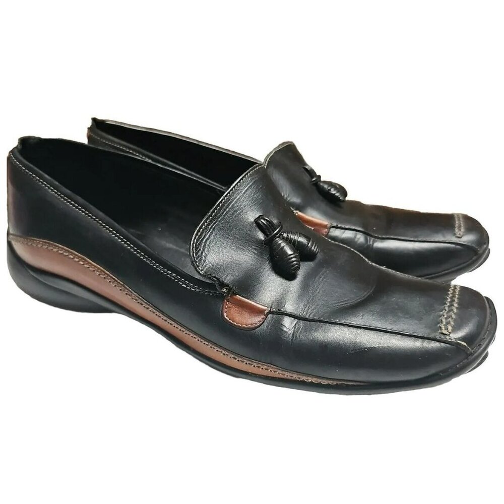 Sesto Meucci Tassel Loafers Black US 9.5 EUC